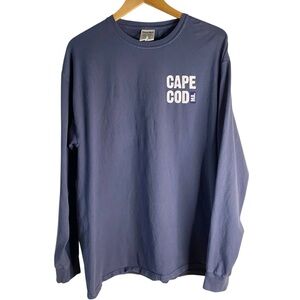 Cape Cod MA Long Sleeve Comfort Wash Soft Blue T-shirt XL